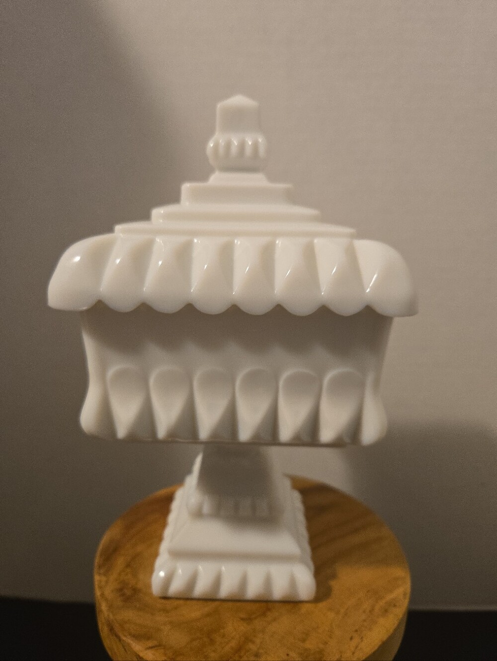 Vintage Westmoreland Milk Glass Pedistal Candy Dish.